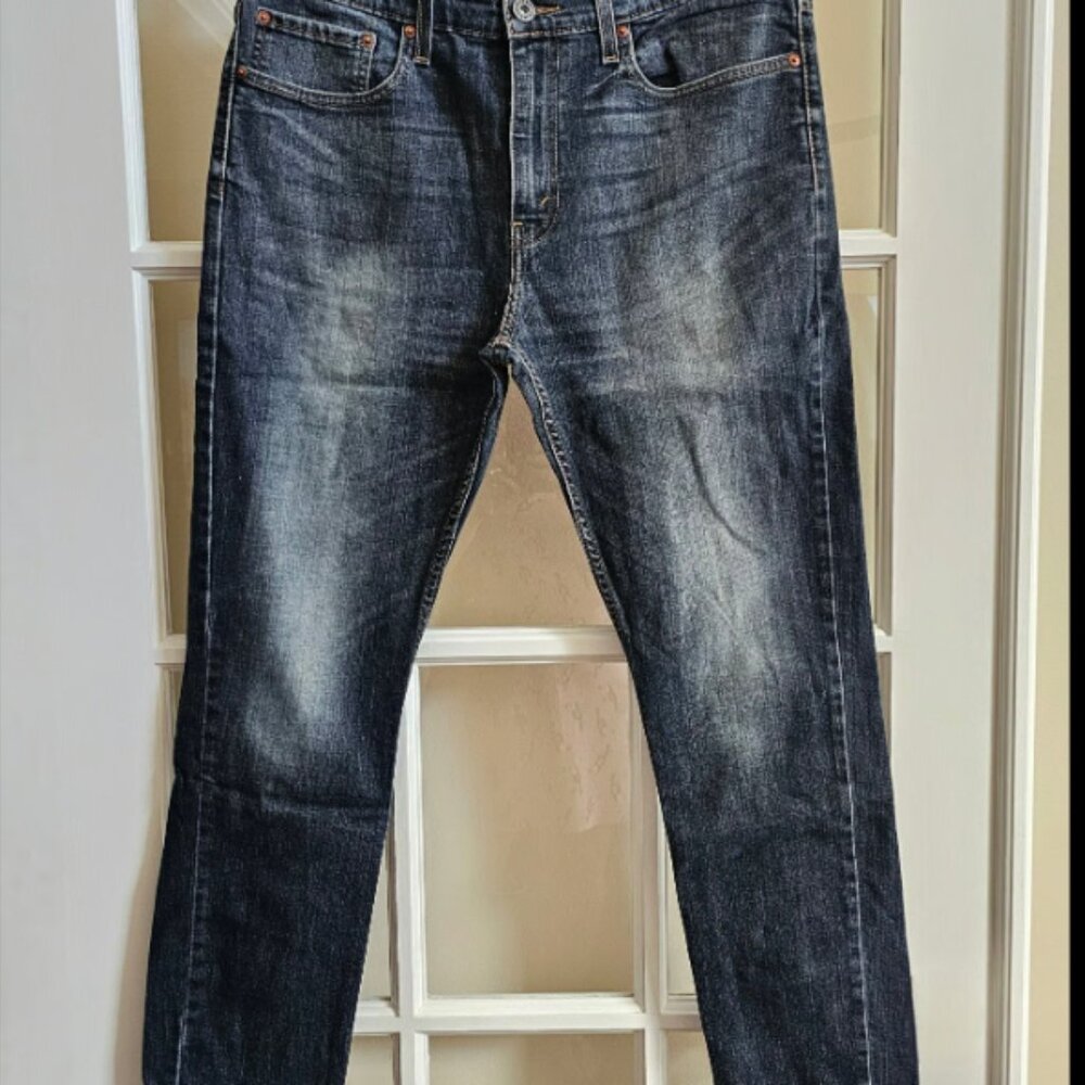 Signature Levi Strauss Co 36x32 Black Label Denim 5 pocket Jeans Skinny Straight